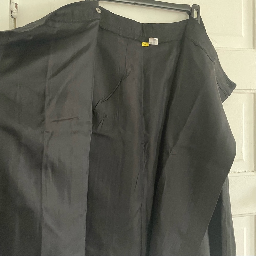 Vintage Pleated Black Midi Skirt - Picture 5 of 9